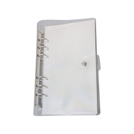 ccHuDE A6 Clear Sticker Organizer Binder Sticker Storage Display Book Stickers Collecting Album 6 Ring Glitter Planner Photo Organizer Album Book Recipe Cards Protector for Scrapbook Journal