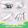 Kids Silverware Set Toddler Utensils 18/8 Stainless Steel 4PCS Fork