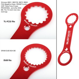 Lvjkes Bicycle Crank Puller, Bike Crank Puller, Bike Crank Puller, Bottom Bracket Remover, Wrench Set, Bicycle MTB Crankset Square Thread Axle Wrench Tool