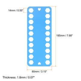 HARFINGTON 2 Sets Embroidery Floss Organizer Cards 10 Colors 20 Positions PP Plastic 7.68" x 3.15" Cross Stitch Thread Holder 10pcs/Set with Number Label for Sewing Needlework Thread Holder