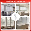 10PCS Clear Plastic Valance Clips for Horizontal Mini Wood Blinds