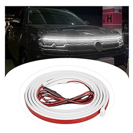 Tira de luces LED para exteriores de coche, kit de haz de luz dinámica, flexible y dinámica para capó de coche, luz impermeable para coche,...        
