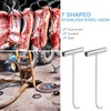 Housoutil Pack of 2 Through Cover Hooks T-Hooks Pull Hooks