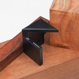 TOOLCOOL Center Finder Tool Woodworking Centering Tool 45 Degree Angle Marker Center line scriber Aluminum Alloy - Black