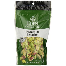 Eden Foods Organic Shelled & Dry Roasted Pistachios, 113 gm