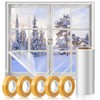 Window Insulation Kit, 63 × 394 Inch Plastic Window Coverings