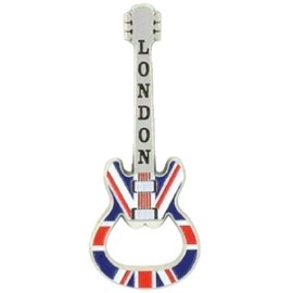 Guitar Bottle Opener Fridge Magnet Union Jack Flag Souvenir Gift UK GB London