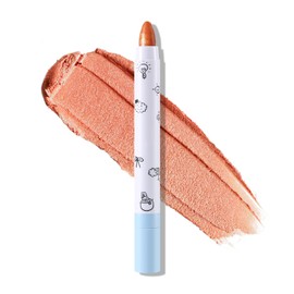 Apooliy Eyeshadow Stick, Glitter Shimmer Eyeshadow Pen, Pearl Gloss Waterproof Eyeshadow Crayon Pencil, Long-lasting Cream Highlighter Stick for Women's Eye and Face Brightener