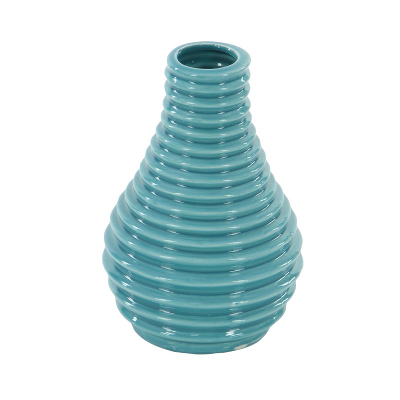 Deco 79 Ceramic Decorative Vase Centerpiece Vases with Varying Patterns,