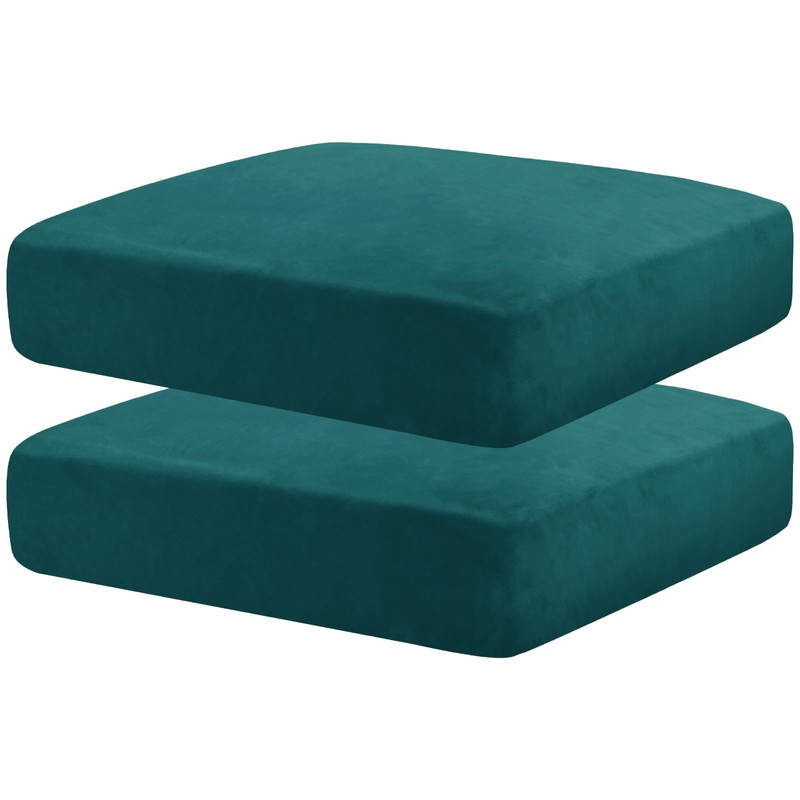 MAXIJIN Velvet Stretch Seat Cushion Covers Couch Cushion Cover for