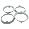 4x Centring Rings 70.1 x 66.6/70.1 to 66.6 Grey Compatible