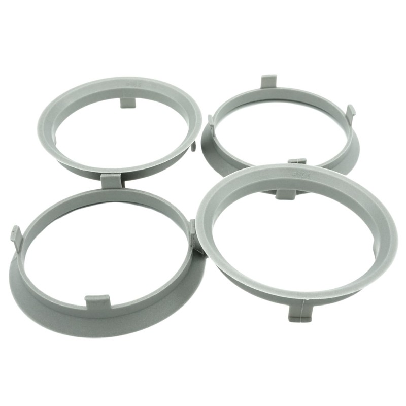 4x Centring Rings 70.1 x 66.6/70.1 to 66.6 Grey Compatible