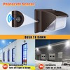 Juyace 150W LED Wall Pack Light with Dusk to Dawn