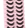 Newcally Lashes Nautral Look False Eyelashes Russian Strip Lashes Mink