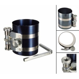 TcJ-Chen 3" Car Engine Piston Ring Compressor Tool & Piston Ring Pliers with Adjustable Safety Screws