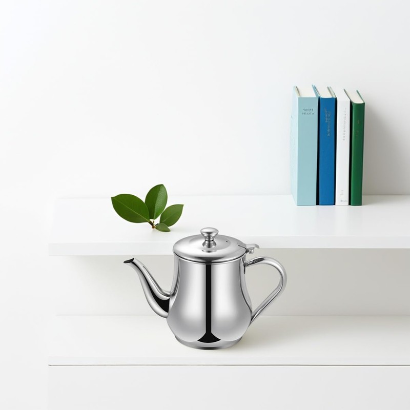 iplusmile Stainless Steel Oil Container with Strainer Oil Storage Pot