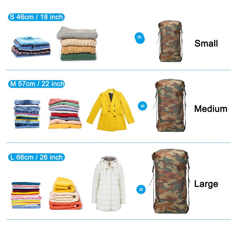 PATIKIL Compression Stuff Sack, L Size Waterproof Sleeping Bag Storage