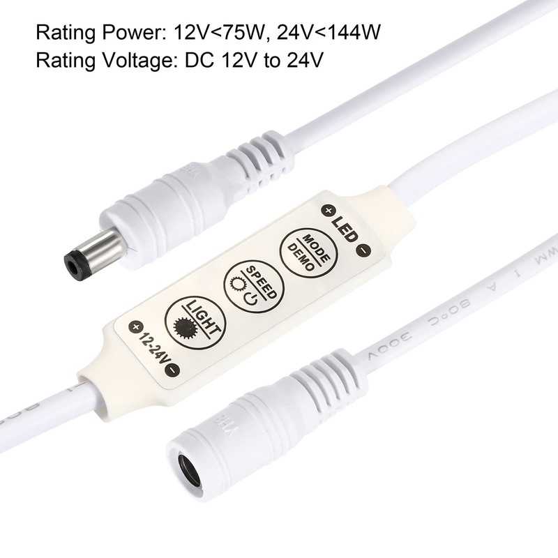sourcing map Pack of 3 LED Strip Dimmer 12 V