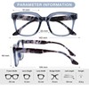 Progressive Multifocus Reading Glasses for Women Men Oversized Anti Blue
