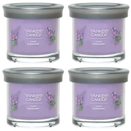 Yankee Candle Small Tumbler Scented Single Wick Jar Candle, Lilac Blossoms, Over 20 Hours of Burn Time, 4.3 Ounce (Pack of 4)