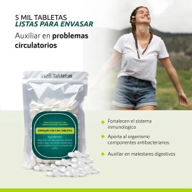 Tableta Granel Ajo Star® 6 Ajos Infección Bronquitis Resfria Sabor Sin sabor