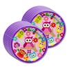 Patchwork Owl Birthday Party Supplies Set Plates Napkins Cups Tableware