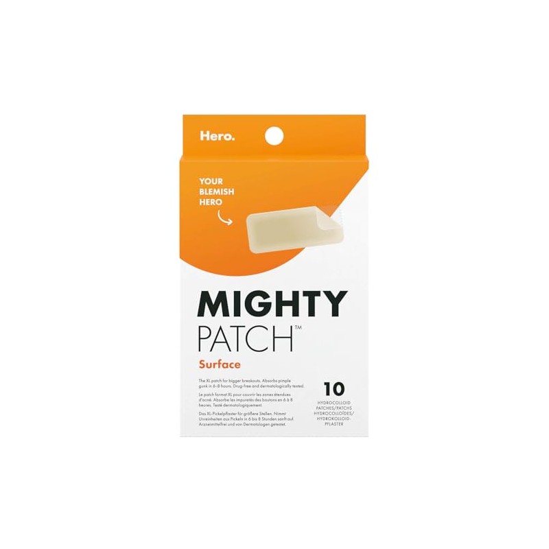 Hero Cosmetics Mighty Patch Surface Pimple Patches XL Hydrocolloid Patches