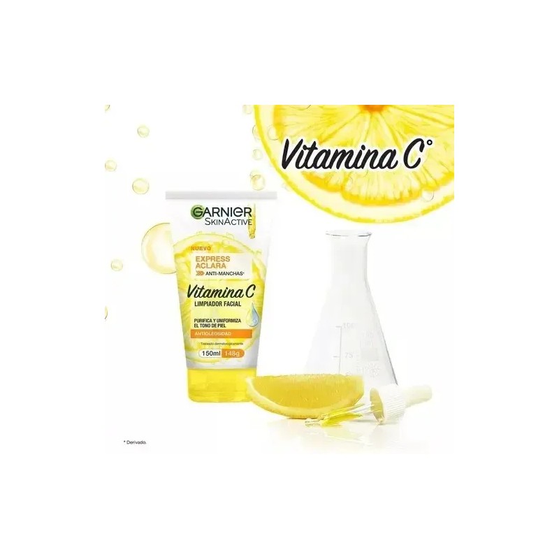 Limpiador Facial Garnier Skinactive Tono Uniforme Vitamina C