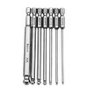 Broppe 7pcs SAE Ball End Hex Screwdriver Bit Set Hex