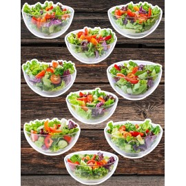 Handmade Bowl Of Salad Vinyl Die Cut Stickers Set Scrapbooking Laptop Water Bottle