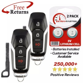 Extra-Partss 2 Remote Key Fob 3btn for 2015 2016 2017 Ford F150