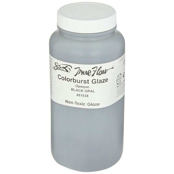 Sax True Flow Colorburst Glaze, Black Opal, 1 Pint -