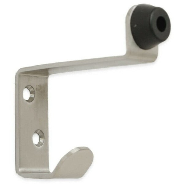 Satin Nickel Metal Modern Robe Hooks Double Robe Hooks Hat