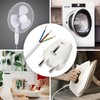greate Schuko Plug White with Strain Relief - PVC Protective
