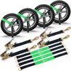 Trekassy 2”x 144” Car Tie Down Straps for Trailers Heavy