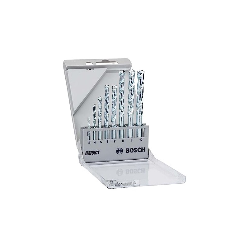 Bosch Juego c/ 8 Brocas para hormigón encastre cilíndrico CYL-1