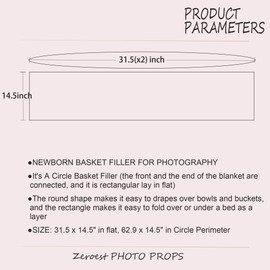 Baby Photography Props Basket Braid Wool Wrap Newborn Photo Shoot Baskets Filler Posing Stuffer Background Blanket (Cmeo brown)