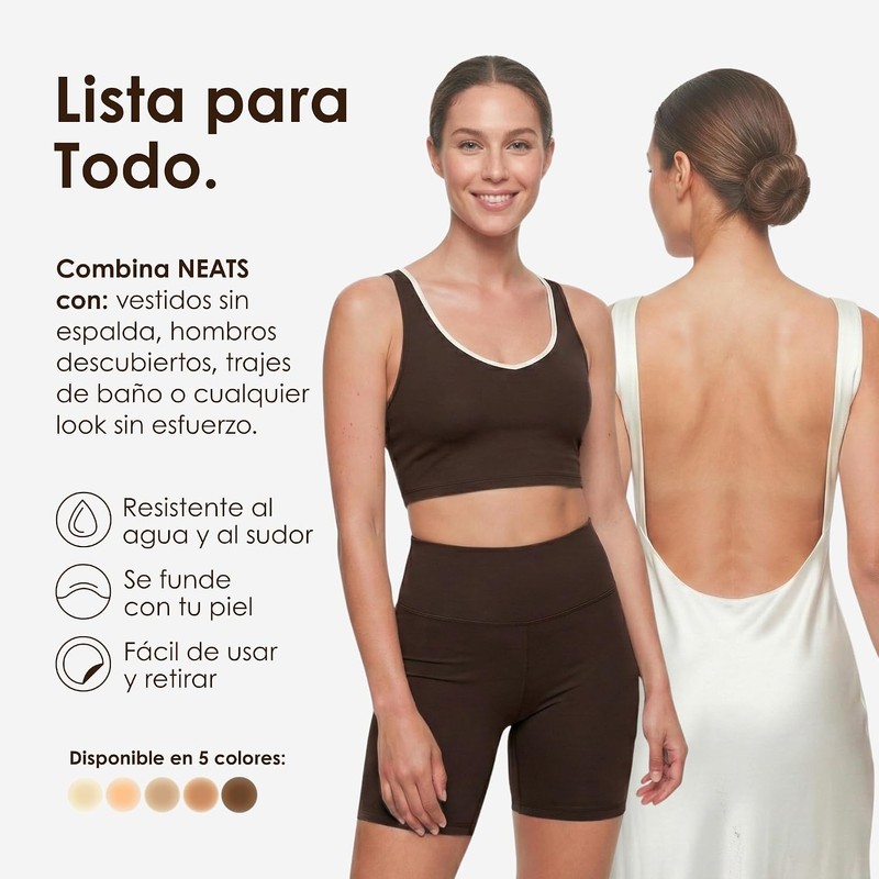 NEATS Cubrepezones para Mujeres, Pétalos de Pecho de Silicona Reutilizables,