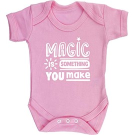 Hippowarehouse Magic is something you make baby vest bodysuit (short sleeve) boys girls