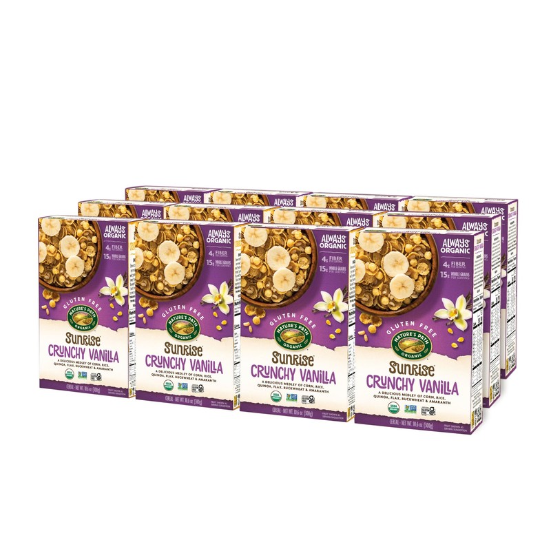 Nature's Path Organic Sunrise Crunchy Vanilla Cereal, 10.6 oz (Pack