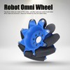 3in 45° Omnidirectional Wheel with 8 TPU Rubber Drive Rollers