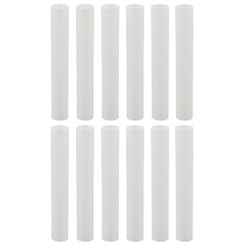 Creative Hobbies® 6" White Plastic Candle Covers Sleeves Chandelier Socket Covers ~ 6 Inch Candelabra Base | Set of 12