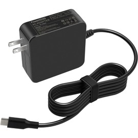 PowerHOOD 65W AC/DC Adapter USB C Power Cord Compatible with Legion Tab Legion Go 8APU1 Tablet 8.8" IPS Ryzen Z1 Extreme Power Supply Cord 65W Type-C Connector Battery Charger PSU Mains