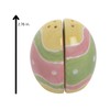 Decorative Split Happy Easter Egg Salt and Pepper Shaker Set