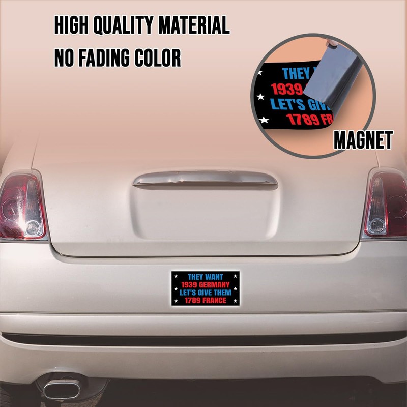 Political Magnetic Sticker They Want 1939 Germany Let's Give Them