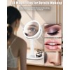 vpu 15X Magnifying Makeup Mirror with Lights, Double Sided 360°