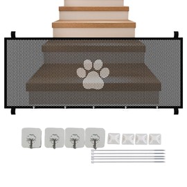 Mesh Dog Gate | Retractable Mesh Gate - Detachable Breathable Pet Fence Home Stair Door for Doorways Corridors Hallways Terraces