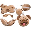 Out of the blue Plush Travel Pillow with Eye Mask