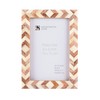 Handicrafts Home Chevron Pattern Inspired Picture Frames 4"x6" Chic Boho