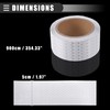 Motoforti Reflective Tape, 1cmx8m, Weather Resistant, PVC, Silver Tone